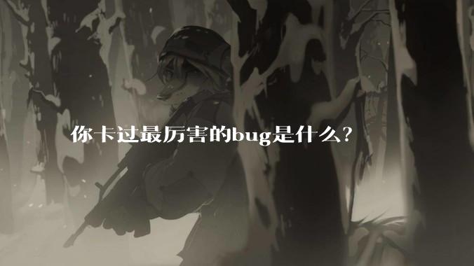 你卡过最厉害的bug是什么？