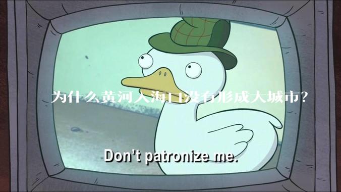 为什么黄河入海口没有形成大城市？