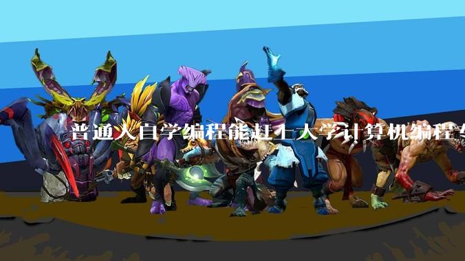 普通人自学编程能赶上大学计算机编程专业的水平吗？